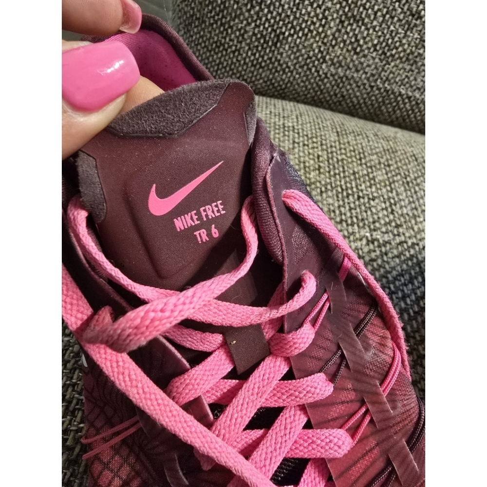 Nike Womens Free TR 6 Sneakers Shoes 9.5 Pink Red Burgandy - Picture 3 of 6